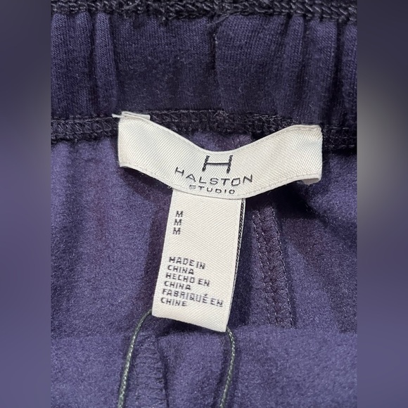 NWT Halston Studio Women’s Brushed Fleece Wide Leg Pants - Picture 8 of 9